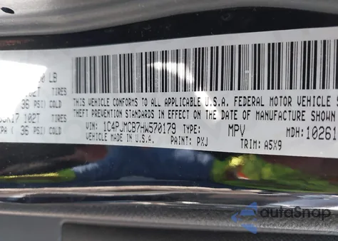 2017 Jeep Cherokee Latitude z USA, uszkodzony, nr VIN 1C4PJMCB7HW570179